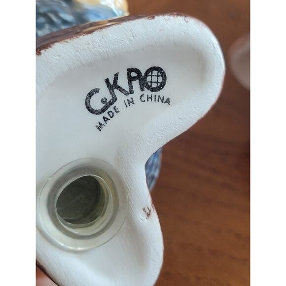 VTG CKAO Salt and Pepper Shaker Country Welcome Bears Ceramic Cute Country Decor - Picture 9 of 9